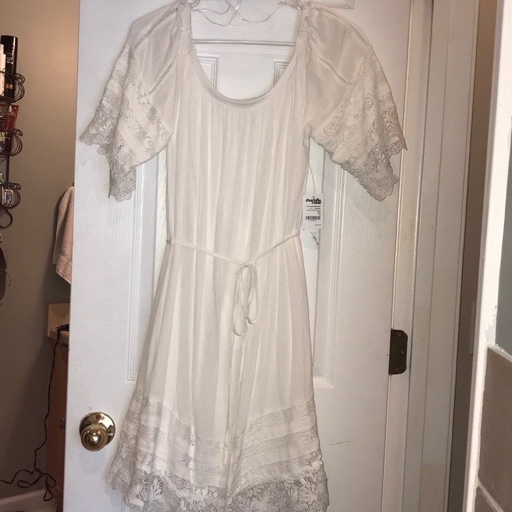 Charlotte Russe *NWT* white lace dress